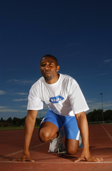 Olympic sprinter Darren Campbell for Samsung