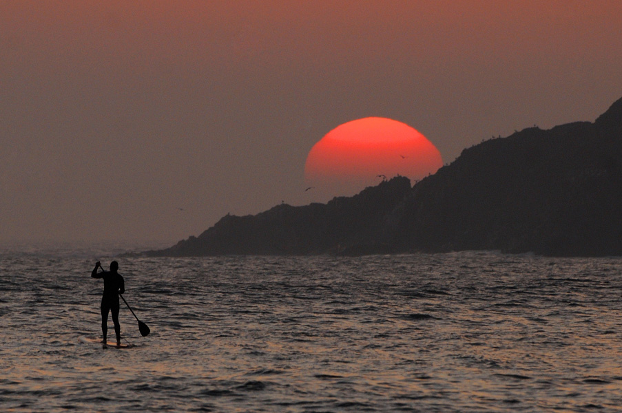 Bantham Beach, Devon, October Heatwave, 2011